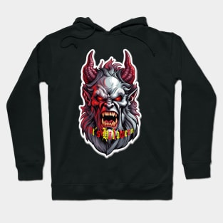 Feuerrote Finsternis - Halloween - Roter Teufel Hoodie